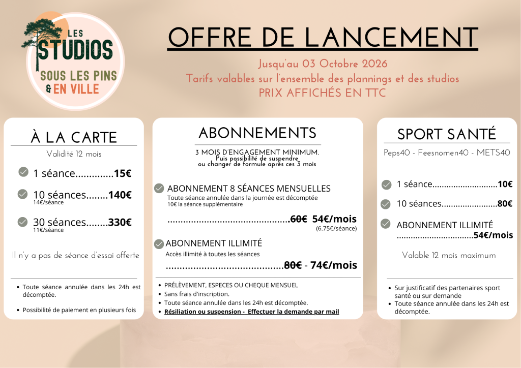 tarif yoga